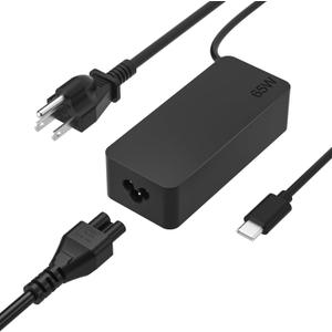 Universal USB-C 65W 45W AC Replacement Charger for Hp 65W 45W USB-C Laptop Charger,Lenovo Thinkpad/Yoga,Dell Chromebook 3100,Latitude 5420,Asus,Samsung,Acer,Google Series Type C Power Cord
