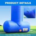 OZIS 20Ft Start Finish Line Inflatable Arch with Built-in Blower, Hexagon Inflatable Archway for Outdoor Impactful Race Advertising Commerce School Sport (Blue)