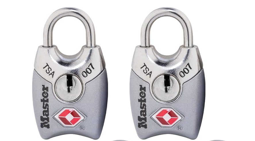 Master Lock 4689T TSA Approved Keyed Lock, 2 Pack