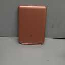 FUNTOUCH Rechargeable Travel Makeup Mirror with 72 Led Lights, Portable Lighted Makeup Mirror, 3 Color Lighting, Dimmable Touch Screen, Type C, Tabletop LED Folding Cosmetic Vanity Mirror (Pink)