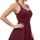 JAFINSY Womens Workout Tennis Dress with Built in Shorts and Bra Athletic Golf Activewear for Exercise, Medium