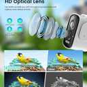 Smart Bird Feeder Camera (Dual Panel), Solar Powered, Identify 11,000+ Birds with AI, Auto Capture & Notify, 2K HD Footage, Outdoor Bird Watching, Ideal Gift for Birds Lovers.
