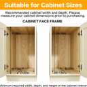 2-Tier Kitchen Cabinet,Pull Out Cabinet Organizer,Shelf and Drawer Organizer Slide Out Pantry Storaqe Basket in Multiple Sizes (12" W x21 D)