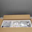 Modern Chandelier 24-Light with G9 Bulbs Included, 53 Inch Adjustable Height Ceiling Fixture - Customizable Drop for Dining Room, Entryway, Bedroom - Black Wrought Iron Matte Finish