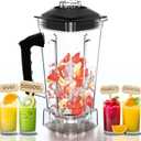 WantJoin Blender Cup ONLY for WantJoin 200D Ice Blenders,Spare pitcher for Mechanical blender and Digital display blender (Plastic)