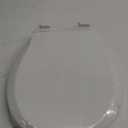 Toilet Seat Round Soft Close16.5'', Toilet Lid Slow Close Quiet No Slam, Easy Installation & ReleaseSafe PP Material Easy Clean, Comfortable Ergonomic Design, 2 Years Support, White Plastic