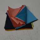 50 PCS 8" x 8" Precut Multi-Colors Cotton Fabric Squares Fabric Bundles for Sewing & Quilting Beginners (Solid)