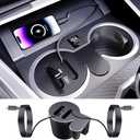 Car USB Hub Docking Station for BMW 3/M3 2019-2026BMW 4 /M4 2021-2026I4 2022-20252 Series 2022-2026 Type-C Fast Charger Auto Interior Centre Console Accessories Cigarette Lighter Phone Charging