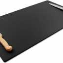 Thirteen Chefs 30x18 Extra Large Cutting Board for Fish, Meat, BBQ - 1/2 Inch Thick Black Plastic, Commercial Grade HDPP Poly with NSF Stamp, 10 pounds