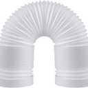 Air Conditioner Exhaust Vent Hose - 5" Diameter, 59" Length, Angooni Universal Counter-Clockwise Thread Air Vent Compatible with Honeywell, Whynter, Frigidaire, LG, Toshiba, Delonghi, JHS