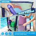 AURASUN XXL Large Outdoor Pool Toy Storage Organizer Cart