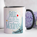 POEKLSYNM Gift for Mom, Fun Pattern Coffee Cup - Mother's Day, Christmas, Mother's Birthday Gift - Creative Mug Gift Set -11 oz White Ceramic Cup