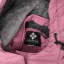 GEMYSE Women's Ski Snow Jacket Warm Winter Waterproof Coat Snowboard Rain Jacket Hooded Windproof Windbreaker (Pink, Smal)