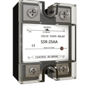 MAKERELE SSR-25AA Solid State Relay Input 80-280V AC to Output 24-480VAC 25A Single Phase Semi-Conductor Solid State Relay Module, Pack of 2