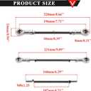 PRO BAT 2pcs 160mm/6.3'' Universal 8.66" x 5/16 8mm Tie Rod End Steering Kit Go Kart Off Road Dirt Bike ATV