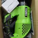 Leaf Blower Cordless, 650CFM Electric Leaf Blowers with 2 x 5.2Ah Batteries and Charger, 3 Speed Modes, 1 x Adjustable Shoulder Strap, Powerful Blowers for Lawn Care, Patio, Dust, Blowing Leaves
