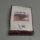 Biscaynebay Textured Fabric Christmas Rectangle Table Cloth 70x120 Inch, Burgundy Water Resistant Tablecloths for Dining, Kitchen, Wedding, Parties etc. Machine Washable