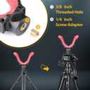 Camera Tripod Rest, 360 Degree Rotation Adjustable Height V Yoke Stand