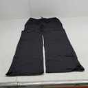 QBK Yoga Scrub Pants Women Mid Rise Yoga Work Pants- Five Pocket Cargo Scrub Pant (X-Large, Black)