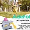 Adefol Carburetor for Poulan Craftman SST25 FL20 FL20C FL23 FL25 FL26 FX26 MX550P 1500 P2500 P3500 P4500 XT260 XT700 TE475 SST25C Featherlite Weed Eater Gas Trimmer