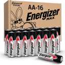 Energizer MAX AA Batteries (16 Pack), Double A Alkaline Batteries