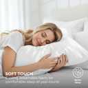 Pure Bedding Satin Pillowcase 2 Pack - Queen Size (20"x30", White) - Silky Pillow Cases for Hair and Skin - Satin Pillow Covers with Envelope Closure - Extra Soft Premium Microfiber