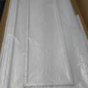 Art3d Drop Ceiling Tiles, 24x48in. White (12-Pack), Polyvinyl Chloride (PVC), Glue Down