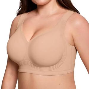 ProKloud Jelly Bras for Women No Underwire Wireless Bra with Support and Lift Full Coverage Comfy Seamless Bra, Small