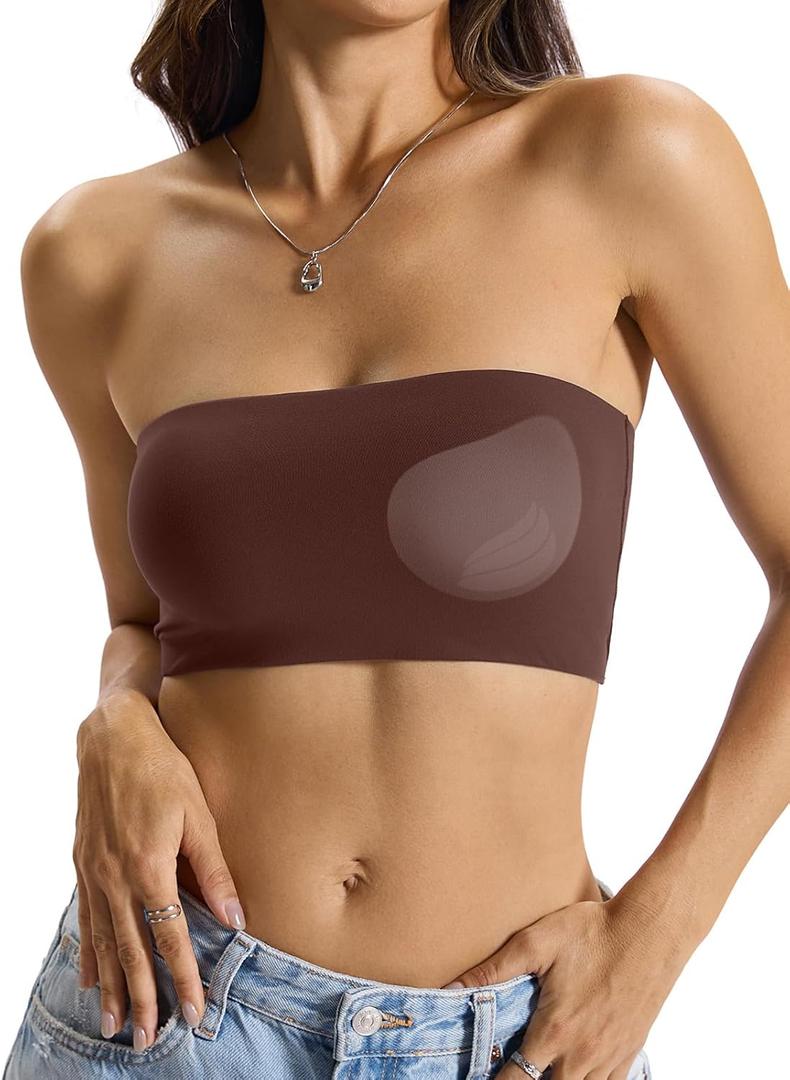 EasyGala Womens Padded Double Lined Tank Top Bandeau Strapless Tube Tops Crop Backless Shirts Sexy Going Out Tops 2026, XL