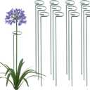 36 Inch 12 Packs Plant Support Stakes,Garden Single stemmed Plant Support Hoops, Plant Prop, for Flowers,Orchid, Tomatoes Peony Lily Rose (36 inch) (12 pcs)