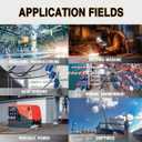 JIAXINPRO 16A 250V 3 Pin Industrial Plug with Transparent Housing, IP67 Waterproof Heavy Duty Male Connector for Easy Visual Inspection, V0 Flame Retardant