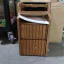 Narrow Bedside Table with Drawers & Storage, Farmhouse End Table Modern Side Table for Bedroom Livingroom Sofa Office