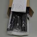 KDG Cordless Wall Sconces Set of 2, Wireless 5200mAh Rechargeable Battery Operated LED Wall Lamps with Remote, 360° Rotate Lightings for Wall Painting, Bedroom, Hallway, Night Light 23.6 inch (Black)