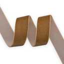 Nylon Khaki Velvet Ribbon Single Sided,1 Inch X 25 Yards Spool