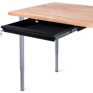 Penn Elcom Under Desk Laptop Drawer, Lockable, for 17 Laptops - Premium Sliding Security Drawers - Model EX-6151B (Black, External Dimensions: 18.74 Wide X 17.56 Deep X 2.17 High)