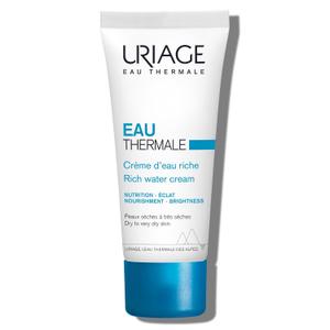 Uriage Rich Water Cream, Moisturizing Face Cream with Hyaluronic Acid, 24H Intense Hydration, Boosts Radiance, Non-Comedogenic