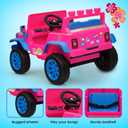Barbie - 12V Kids Ride-On with Rechargeable Battery, LED Headlights, Press-Button Start, Durable Wheels, Forward & Reverse Drive, Contoured Seat, 21.26 inches x 37.4 inches x 10.82 inches