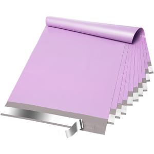 Fuxury Poly Mailers 12x15.5Inch 100 Pcs, Waterproof Shipping Bags for Clothing, Strong Adhesive Shipping Envelopes for Small Business Suppliers, Self Seal Mailers Poly Bags Mailing Envelopes Purple