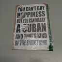 SKYOCEAN Tin Sign Wall Art Metal Sign You Can't Buy Happiness But You Can Marry A Cuban Home Decorative Tin Sign 8x12 for Home Restaurant Cafe Bar Outdoor Indoor Plate