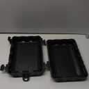 Outdoor Extension Cord Box, Large Waterproof Electrical Cord Box (9.05x6.61x2.67inch) Cable Connection Safety Protector Cover IP54 Water-resistant for Power Strip, Holiday Light and Decorations, Black