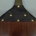 Kerykwan Fireplace Bellows 17"x7.5" Large Wood Air Blower Cast Nozzle for Outdoor Camping BBQ Grill Chimney Hand Bellow Pump Pit Barbeque Fire Tools Accessories with Hanging Strap