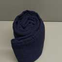 ACCOTIA 6 Layer 100% Cotton Muslin Blanket Twin Size, Lightweight Breathable Cozy Throw Blankets for Couch Sofa Bed Summer Soft Gauze Fall Blanket 55"x 75", Navy