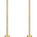 Beionxii 2 Pack Brushed Gold Pendant Lights Kitchen Island, Modern Kitchen Pendant Lighting Over Island, Hanging Lights with Clear Glass for Sink, Dining Room, Entryway, BX-PL02BG-2CG