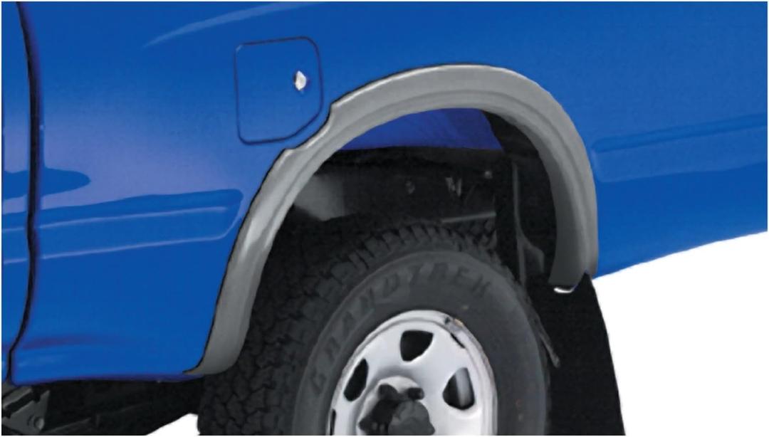 Bushwacker Extend-A-Fender Extended Rear Fender Flares | 2-Piece Set, Black, Smooth Finish | 31030-11 | Fits 1995-2004 Toyota Tacoma 4WD w/ 6.2' Bed