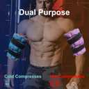 Ice Pack for Injuries Reusable with Adjustable Strap, Cold Pack Wrap Large Hot Cold Compress Pad, for Back, Shoulder, HIPS, Knee