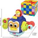 SOONYANG Montessori Toys for 1 Year Old, Activity Cube Toys for 1 Year Old Boy,Travel Sensory Toy for Toddlers 1-3, One Year Old Boy Birthday Gift, Learning Baby Toy 12-18 Months (Blue)