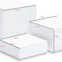 Acrylic Cake Stand Display Riser Set(4 inch,5 inch,6 inch), 3-Piece Dessert and Candy Pedestal Stands for Party Decoration (white)