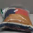 Crewel Geo Pieces Colorful Abstract Art  Indigo Color Throw Pillow