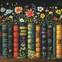 1000 Piece Adult Puzzle, high Difficulty, Tiny,Flowers and Books