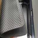 Stainless Steel Litter Box, Extra Large Litter Boxes for Big Cats, XLarge Metal Cat Litter Box with Lid, Anti-Urine Leakage XL Box with High Sides, Easy Clean, Non-Sticky, Scoop Included (Dark Grey)